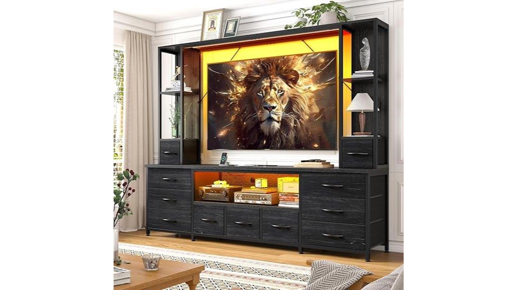 black 65 inch tv stand