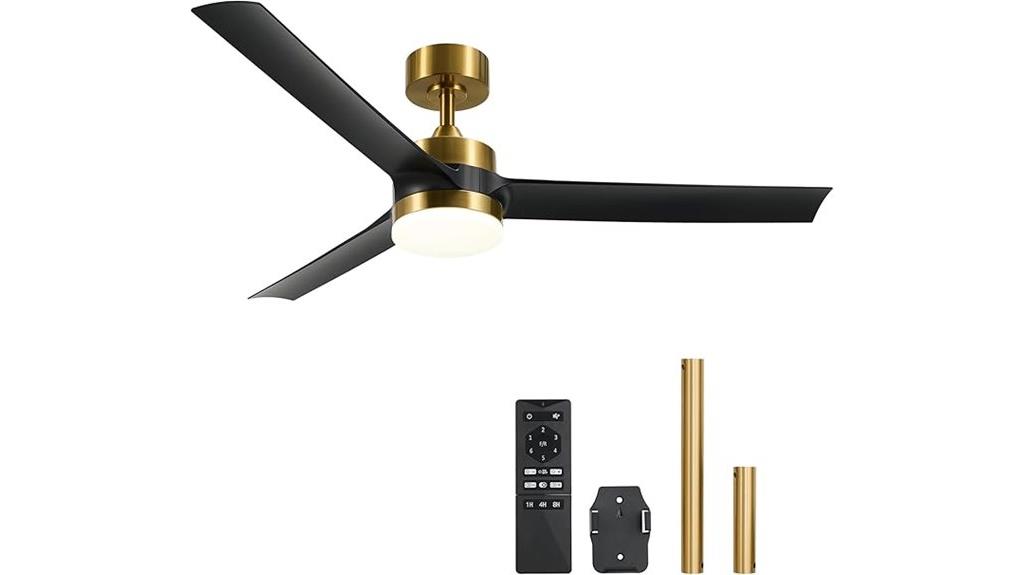 black gold ceiling fan