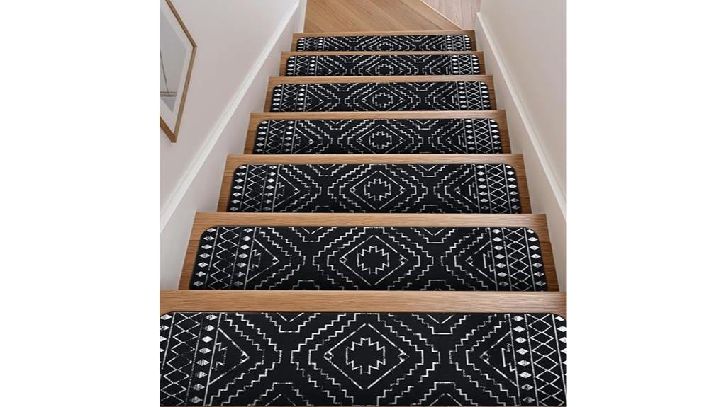 black non slip stair treads