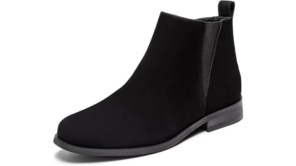 black suede chelsea boots