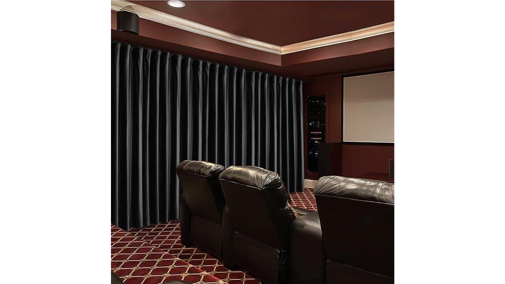 black velvet home theater curtains