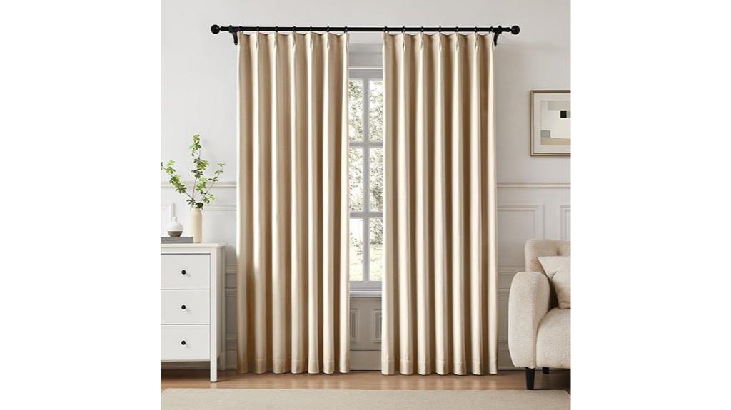 blackout pinched curtain panels