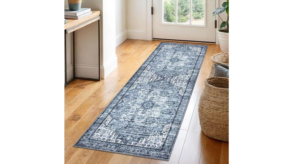 blue 2x6 hallway rug