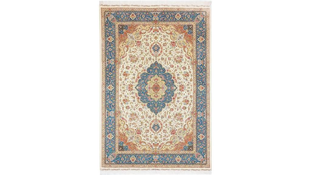 blue medallion vintage rug
