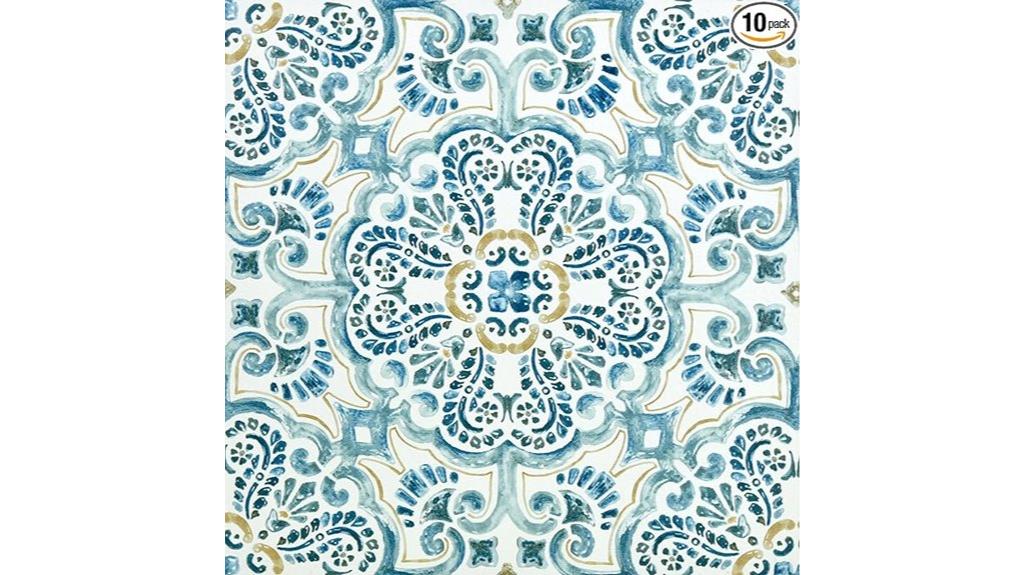 blue peel stick tiles