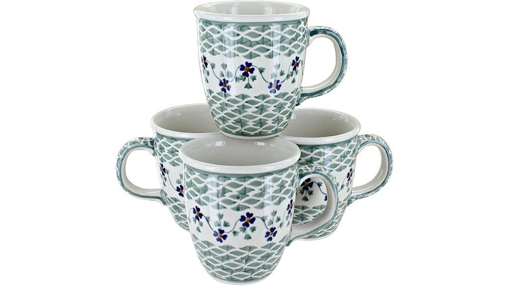 blue rose polish mug set