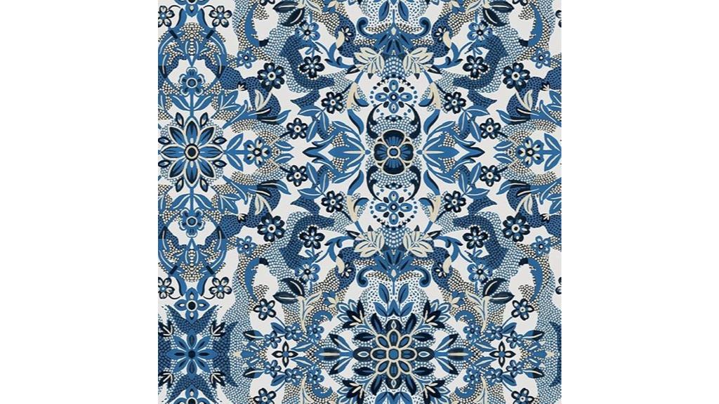 blue sapphire peel wallpaper