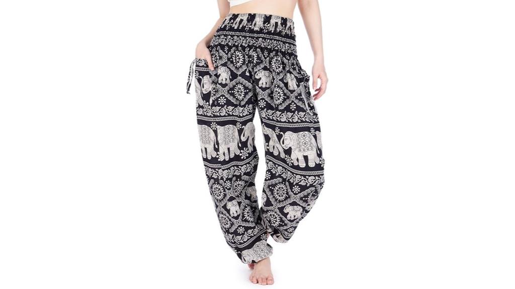 bohemian high waist pants