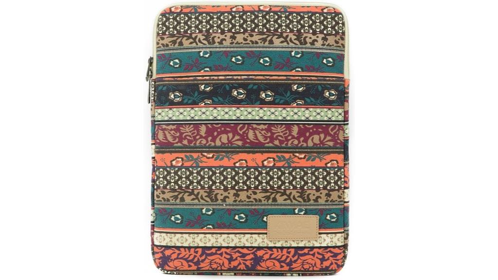 bohemian vertical laptop sleeve