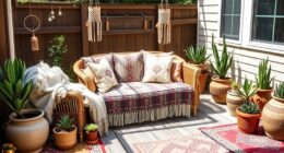 boho 4th of july lounge