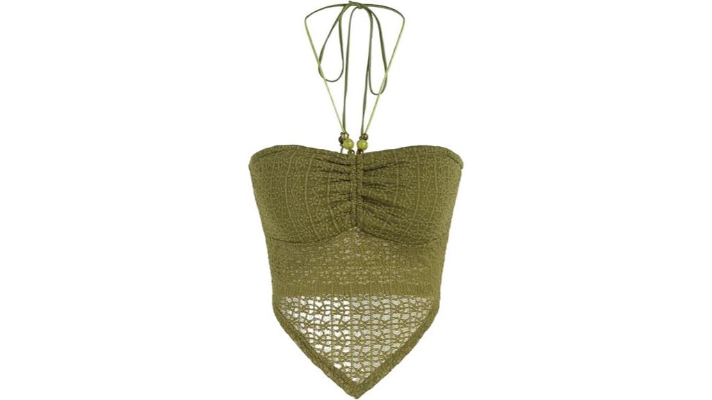 boho backless halter top
