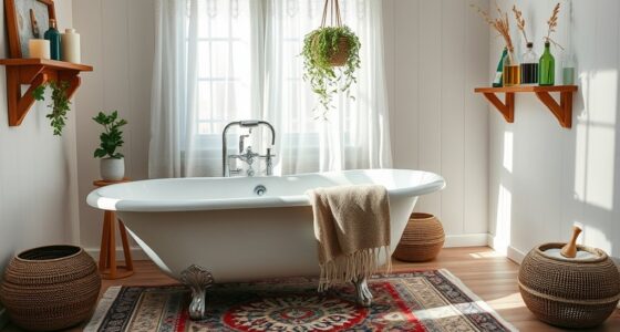 boho bath sanctuary ideas