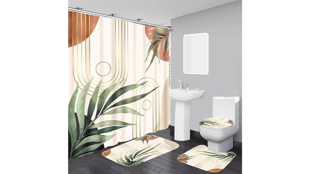 boho bathroom decor set