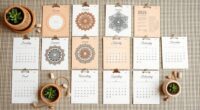 boho calendar ideas 2025