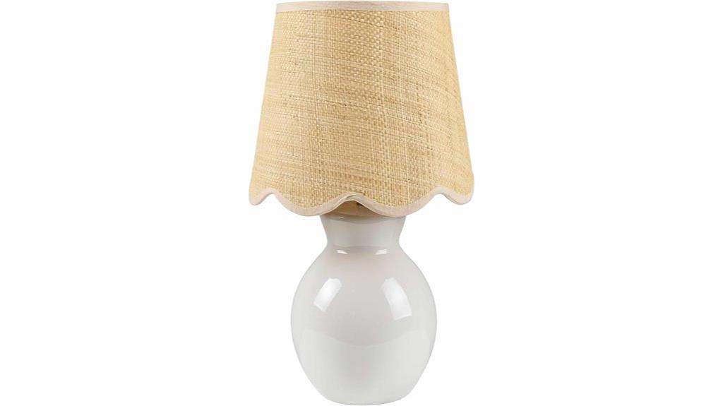 boho ceramic jute lamp