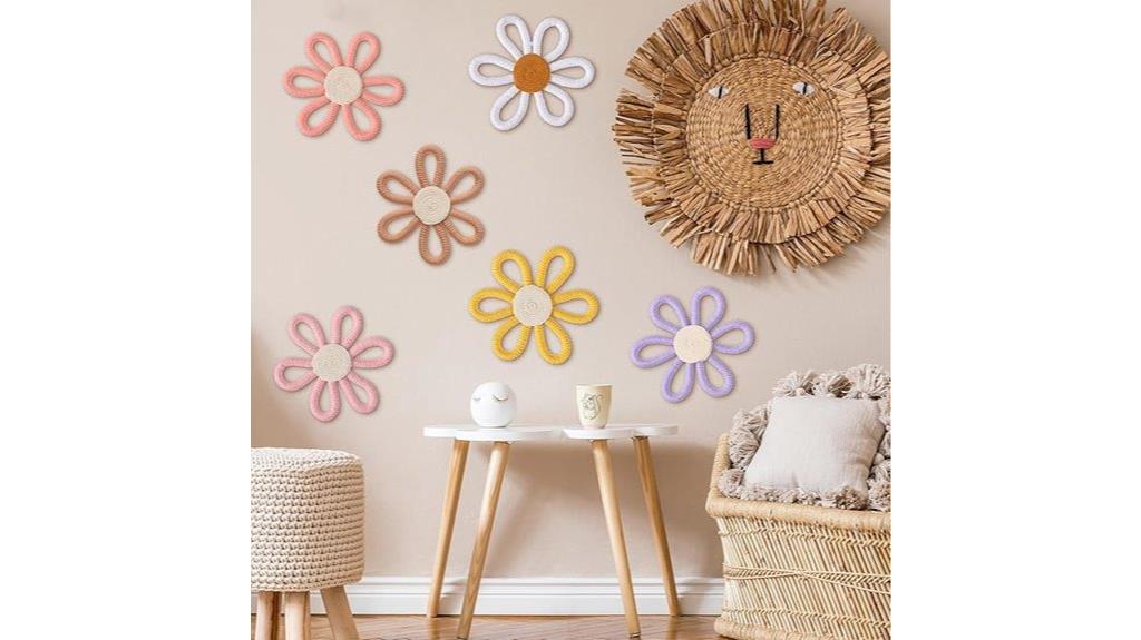 boho daisy wall art