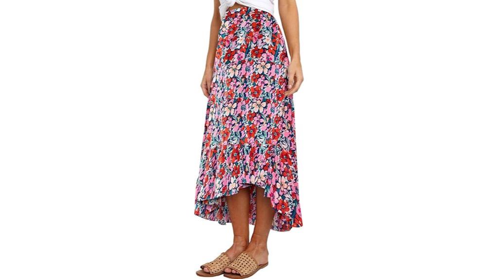 boho floral high waist