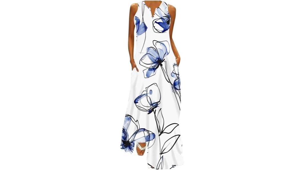 boho floral maxi dress