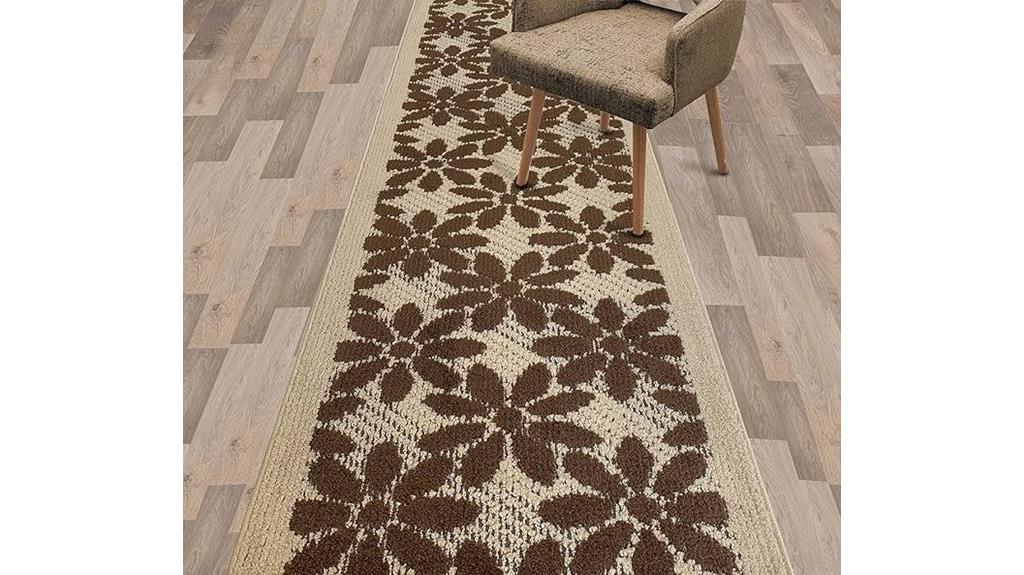 boho floral runner rug