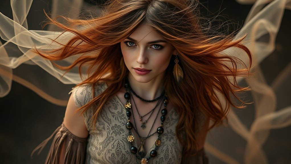 boho footwear and hairstyles