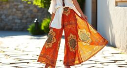 boho high waist palazzo