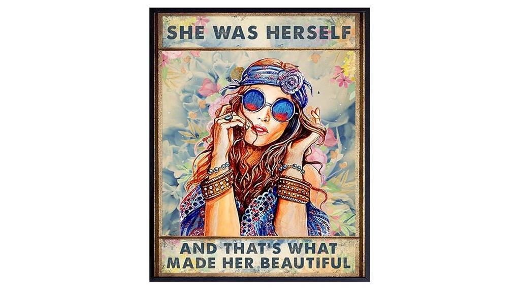 boho hippie bedroom poster