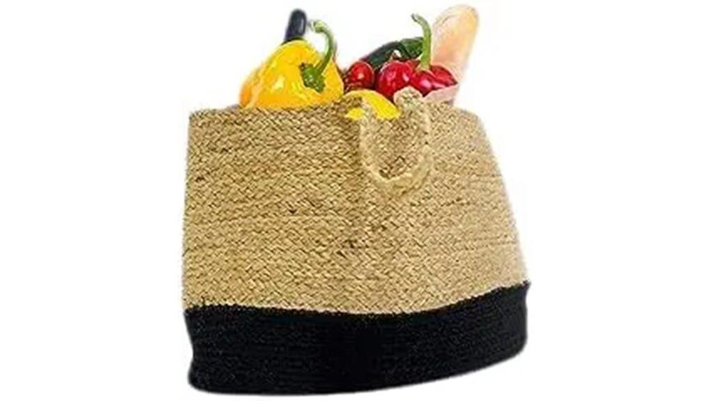 boho jute cotton bag