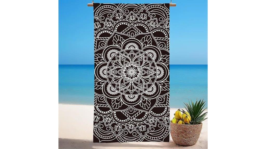 boho microfiber beach towel