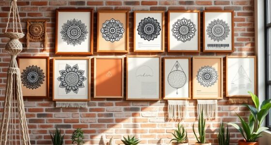 boho posters for decor