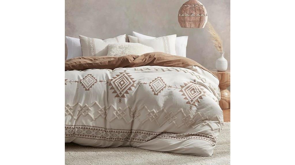 boho queen duvet set