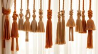 boho tassel curtain holdbacks