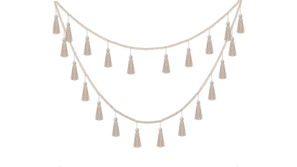 boho tassel garland decor
