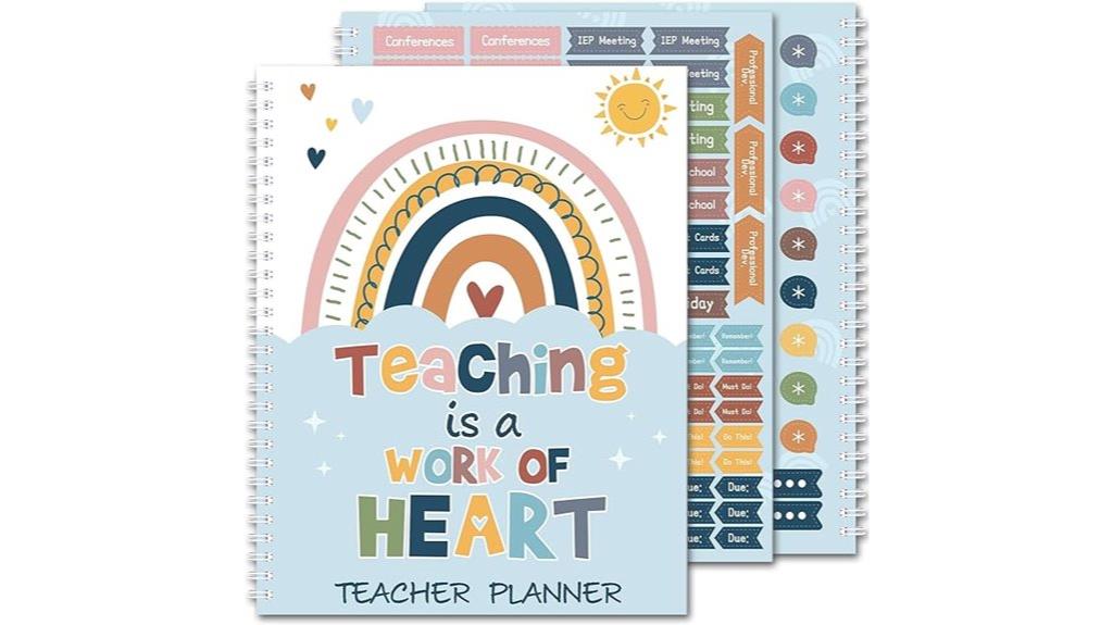 boho undated lesson planner
