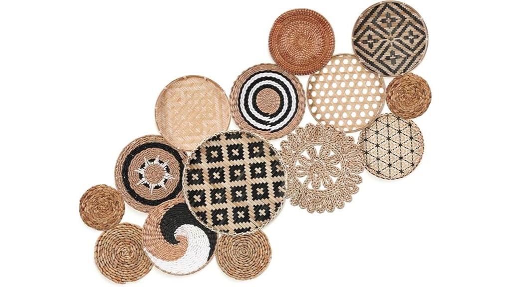 boho wall basket decor