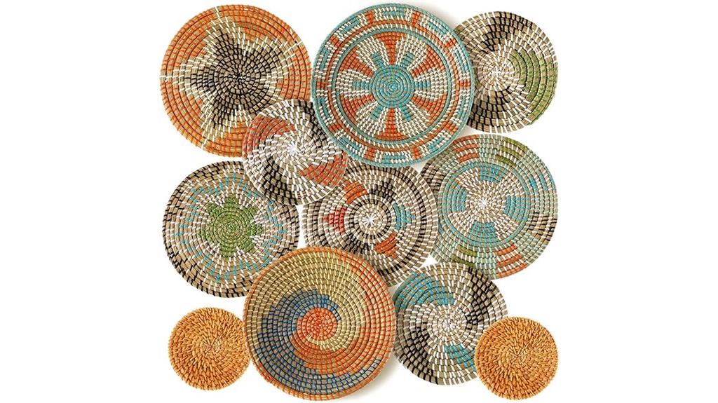boho wall basket decor