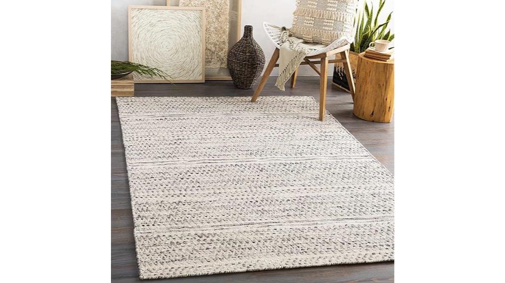 boho wool rug 5x7