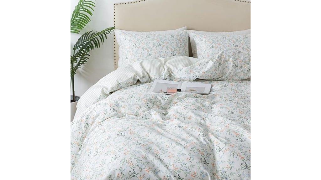 botanical cotton queen bedding