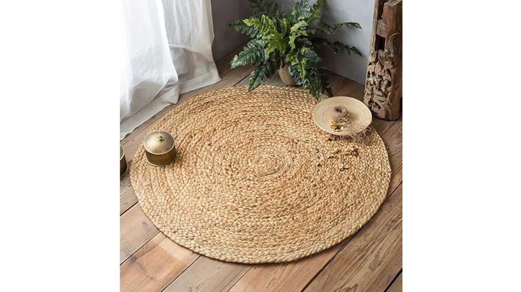 braided jute round rug