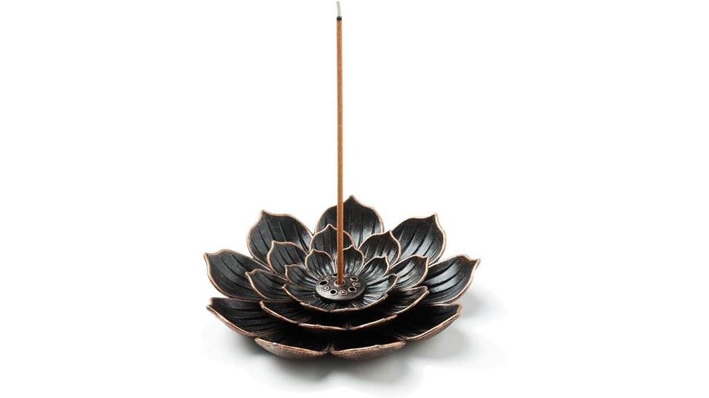 brass lotus incense holder