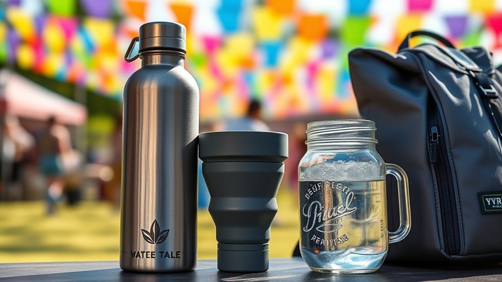 bring reusable hydration supplies