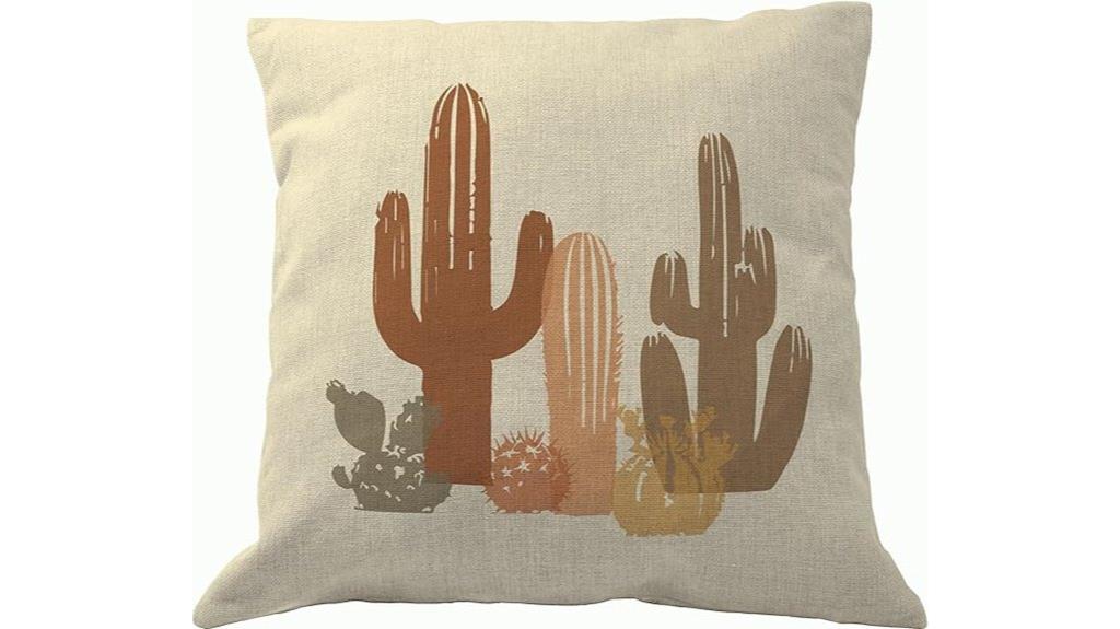 cactus desert pillow cover