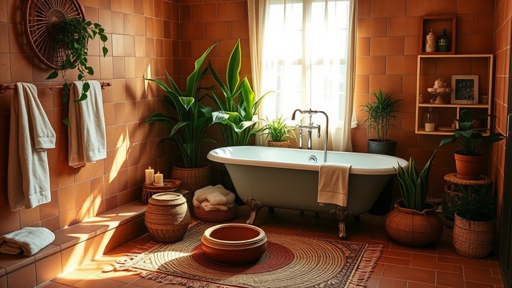 calming earthy sanctuary palette