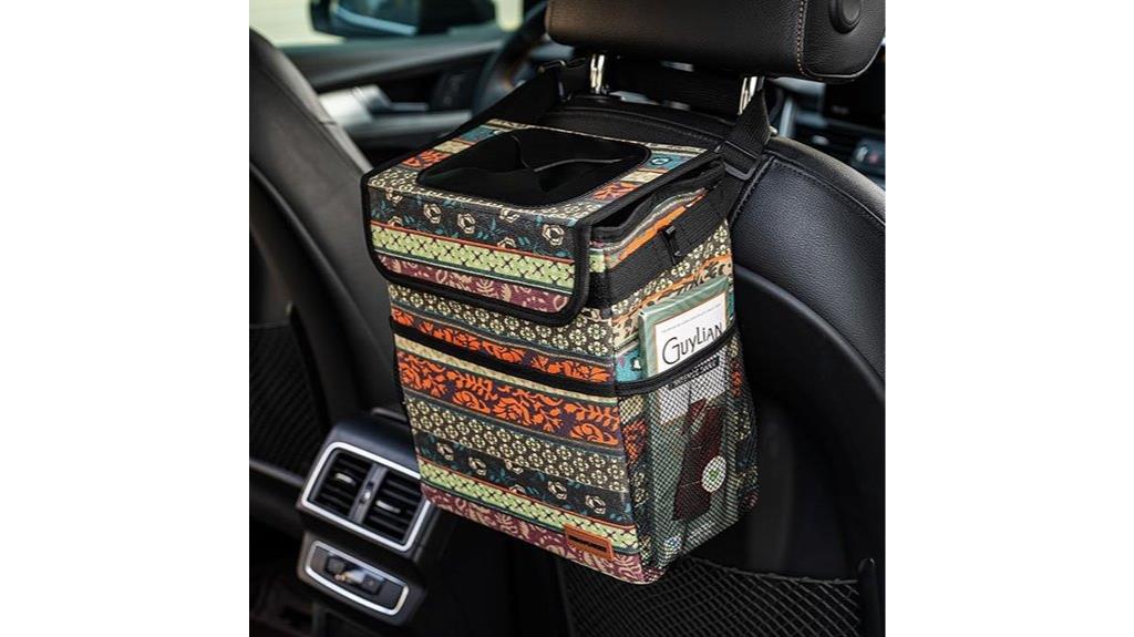 car trash bin with lid