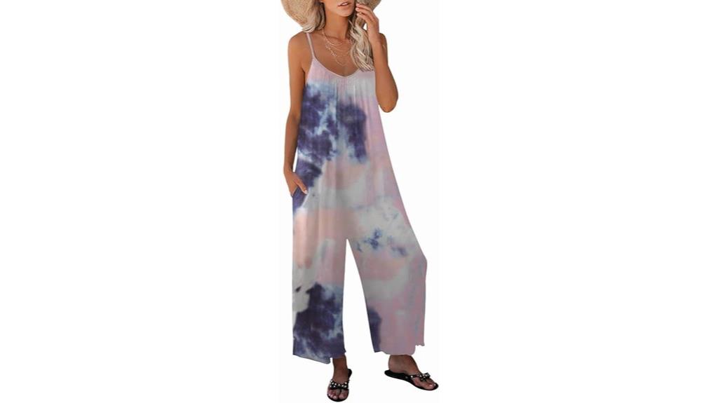 casual sleeveless jumpsuit with pockets