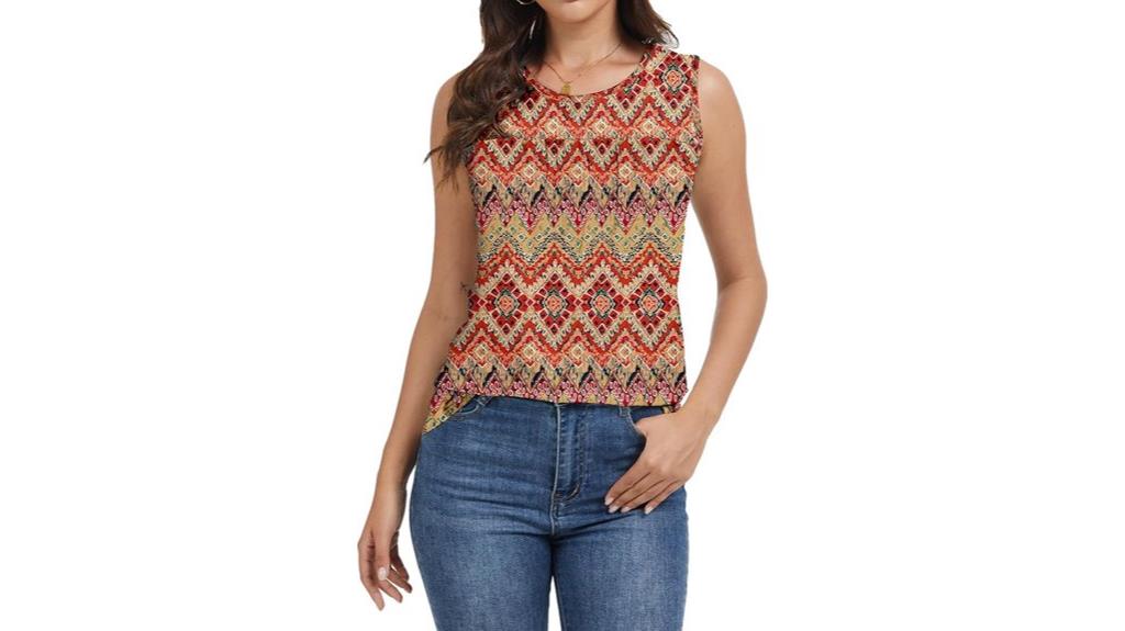 casual sleeveless summer tops