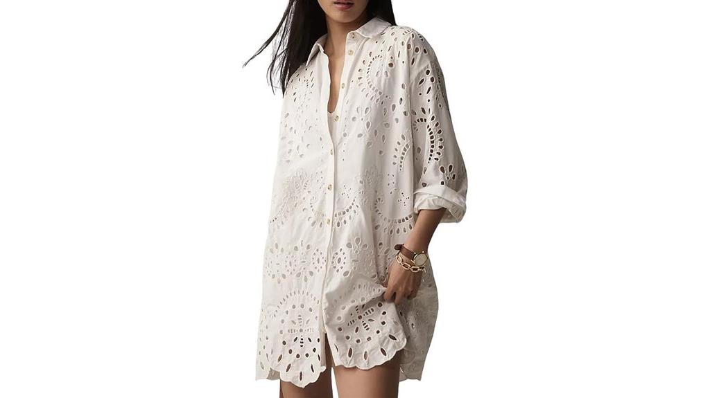casual summer eyelet dress