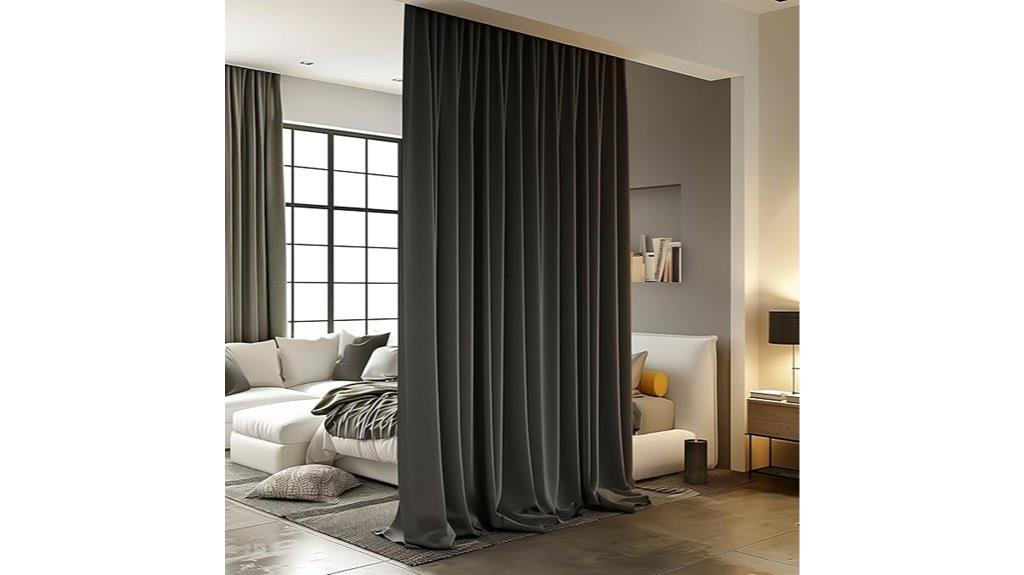 ceiling mounted curtain divider