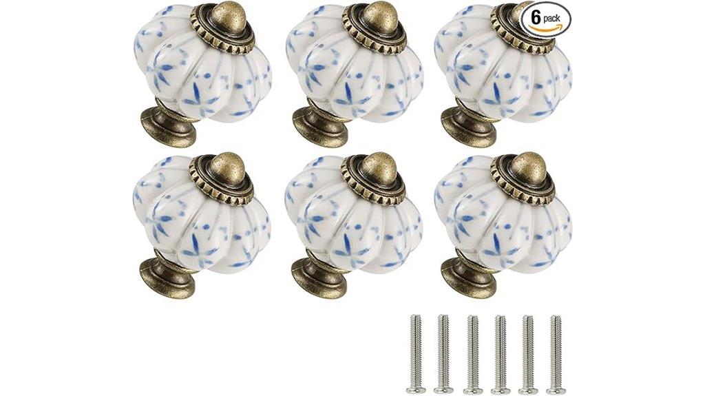 ceramic pumpkin cabinet knobs