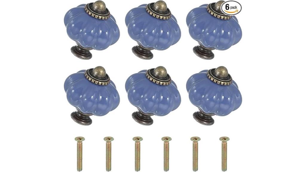 ceramic pumpkin cabinet knobs