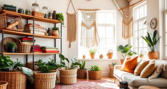charming boho home storage